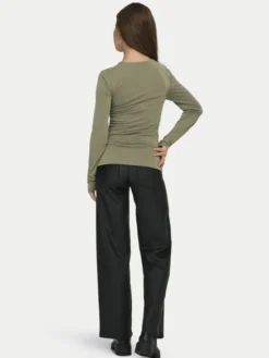 ONLY Bluzka Free Life 15365605 Zielony Regular Fit