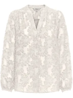 ONLY Bluzka Korsa 15360837 Beżowy Oversize