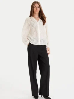ONLY Bluzka Korsa 15360837 Beżowy Oversize