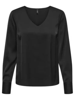ONLY Bluzka Mika 15361191 Czarny Regular Fit