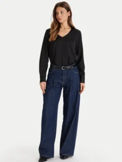 ONLY Bluzka Mika 15361191 Czarny Regular Fit