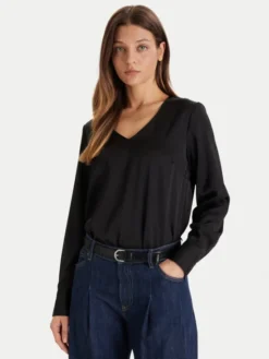 ONLY Bluzka Mika 15361191 Czarny Regular Fit