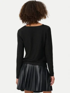 ONLY Bluzka Rich 15360265 Czarny Regular Fit