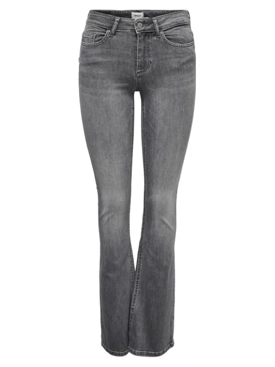 ONLY Jeansy Blush 15233721 Szary Flared Fit