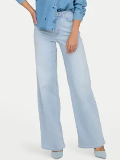ONLY Jeansy Madison 15338289 Błękitny Wide Leg