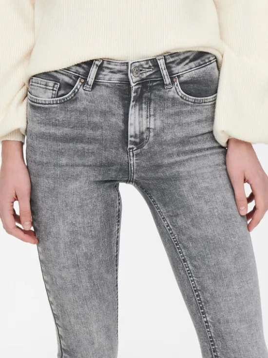 ONLY Jeansy 15245366 Szary Skinny Fit