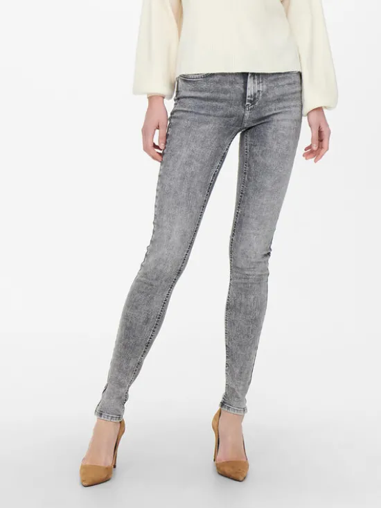 ONLY Jeansy 15245366 Szary Skinny Fit