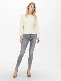 ONLY Jeansy 15245366 Szary Skinny Fit