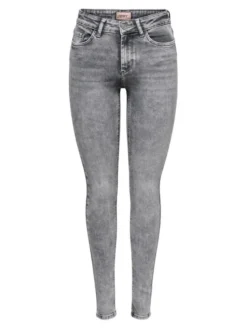 ONLY Jeansy 15245366 Szary Skinny Fit