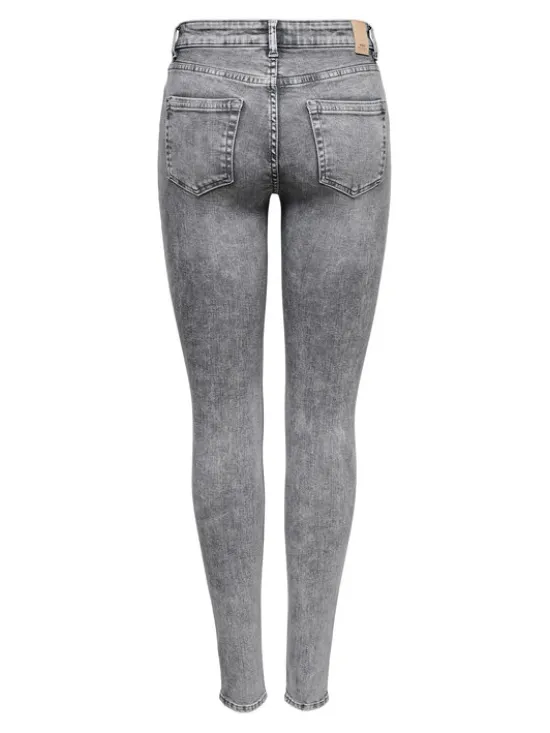 ONLY Jeansy 15245366 Szary Skinny Fit