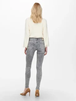 ONLY Jeansy 15245366 Szary Skinny Fit