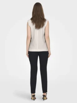 ONLY Kamizelka Caro 15278794 Biały Loose Fit