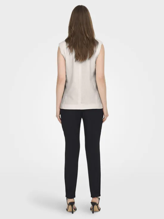 ONLY Kamizelka Caro 15278794 Biały Loose Fit