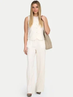 ONLY Kamizelka garniturowa Goa 15363724 Biały Regular Fit