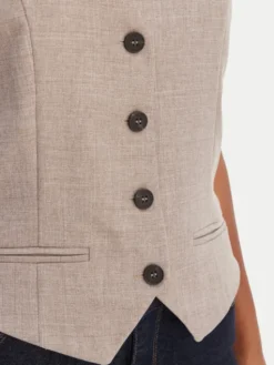 ONLY Kamizelka garniturowa Linda 15336753 Beżowy Regular Fit
