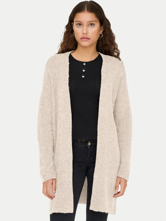 ONLY Kardigan Talio 15358604 Beżowy Regular Fit