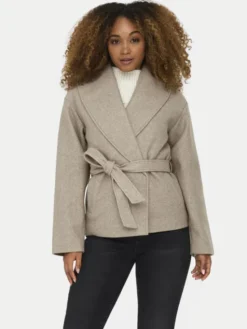 ONLY Kurtka przejściowa Augusta 15314352 Beżowy Regular Fit