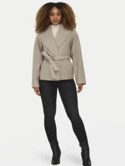ONLY Kurtka przejściowa Augusta 15314352 Beżowy Regular Fit