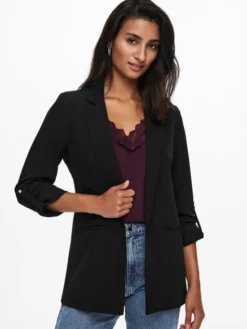 ONLY Marynarka Kayle 15218743 Czarny Regular Fit