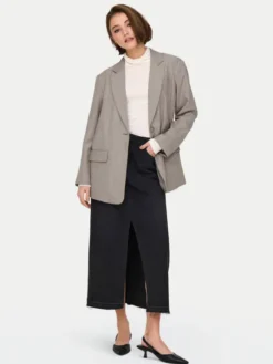 ONLY Marynarka Linda 15328158 Beżowy Oversize