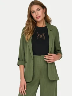 ONLY Marynarka Marsa 15308084 Zielony Loose Fit