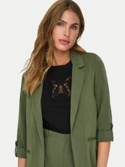 ONLY Marynarka Marsa 15308084 Zielony Loose Fit