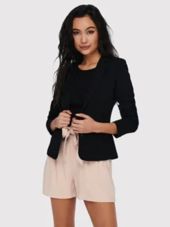 ONLY Marynarka Poptrash 15153144 Czarny Regular Fit
