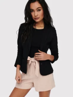 ONLY Marynarka Poptrash 15153144 Czarny Regular Fit