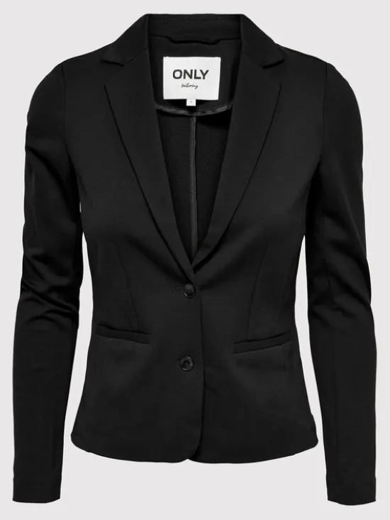 ONLY Marynarka Poptrash 15153144 Czarny Regular Fit
