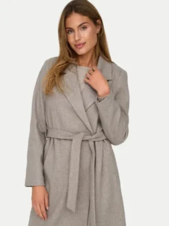 ONLY Płaszcz przejściowy Alvilda 15314362 Beżowy Regular Fit