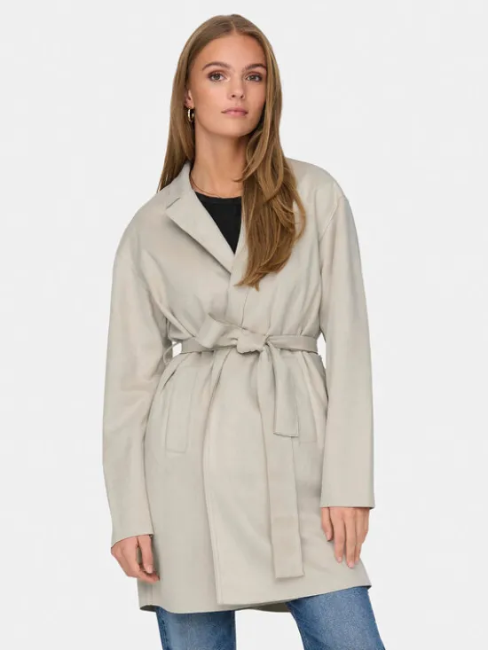 ONLY Płaszcz przejściowy Joline 15315660 Beżowy Regular Fit