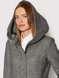 ONLY Płaszcz przejściowy Sedona 15142911 Szary Regular Fit