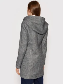ONLY Płaszcz przejściowy Sedona 15142911 Szary Regular Fit