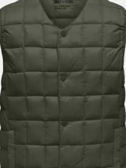 Only & Sons Kamizelka Gavin 22030622 Zielony Regular Fit