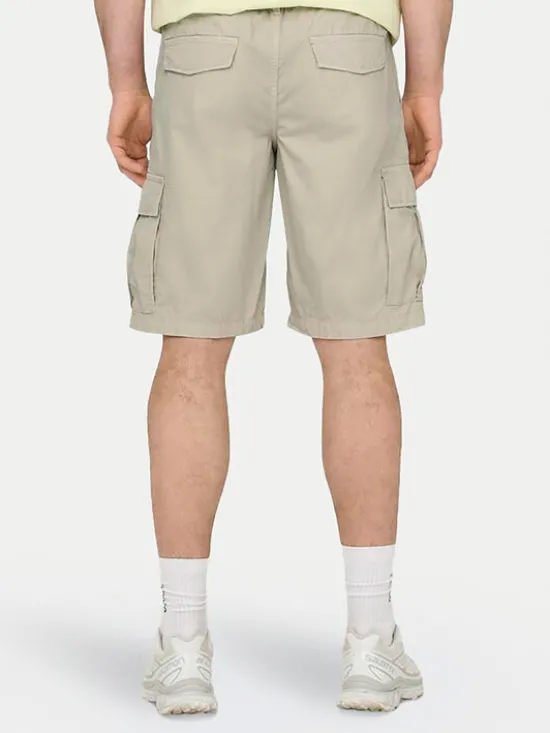 Only & Sons Szorty materiałowe Loc Cargo 22029214 Beżowy Regular Fit