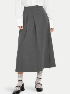 ONLY Spódnica maxi Lexie 15359282 Szary Regular Fit