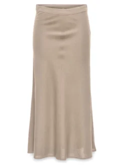 ONLY Spódnica midi Goa 15363690 Beżowy Regular Fit