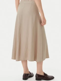 ONLY Spódnica midi Goa 15363690 Beżowy Regular Fit