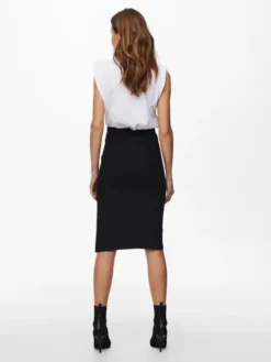 ONLY Spódnica ołówkowa 15233600 Czarny Slim Fit