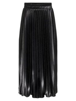 ONLY Spódnica plisowana Lyon 15330727 Czarny Regular Fit