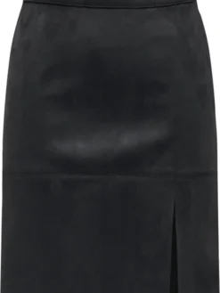 ONLY Spódnica z imitacji skóry Loline 15357433 Czarny Regular Fit