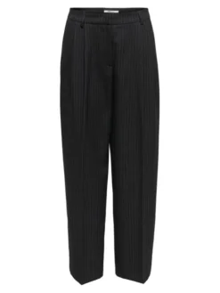 ONLY Spodnie materiałowe Reina 15349616 Czarny Straight Fit