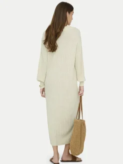 ONLY Sukienka dzianinowa Tessa 15353117 Beżowy Regular Fit