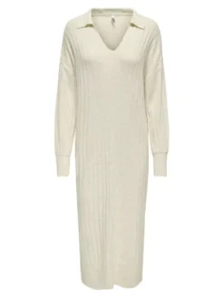 ONLY Sukienka dzianinowa Tessa 15353117 Beżowy Regular Fit