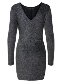 ONLY Sukienka koktajlowa Rich 15360278 Szary Regular Fit