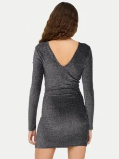 ONLY Sukienka koktajlowa Rich 15360278 Szary Regular Fit