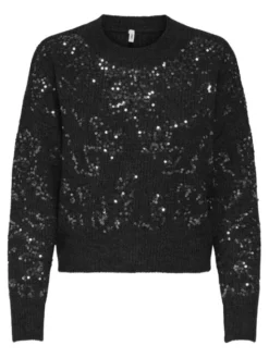 ONLY Sweter Alta 15353230 Czarny Regular Fit