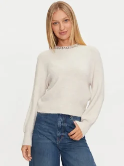 ONLY Sweter Elsa 15210667 Beżowy Regular Fit