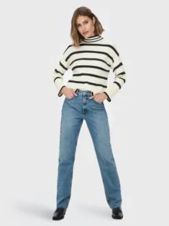 ONLY Sweter Fibi 15259096 Beżowy Regular Fit