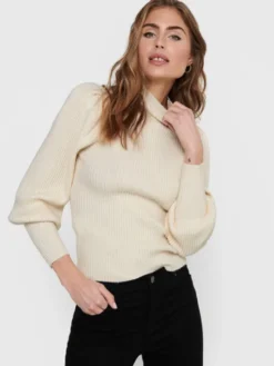 ONLY Sweter Katia 15232494 Beżowy Regular Fit